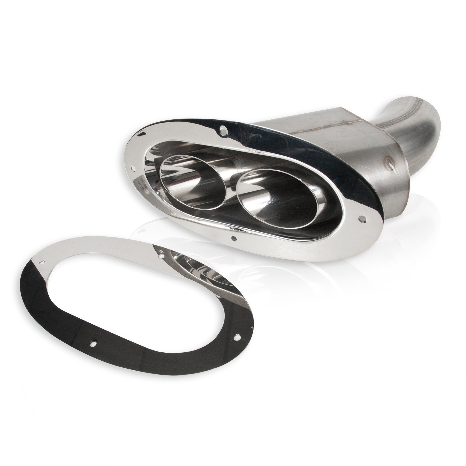 Stainless Works Thru Body Big Oval Tip 3" Inlet - Apollo Off-Road