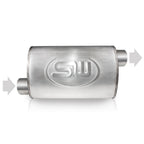 Stainless Works Turbo S-tube Muffler 2-1/4" Offset/Offset Opposite Side - Apollo Off-Road