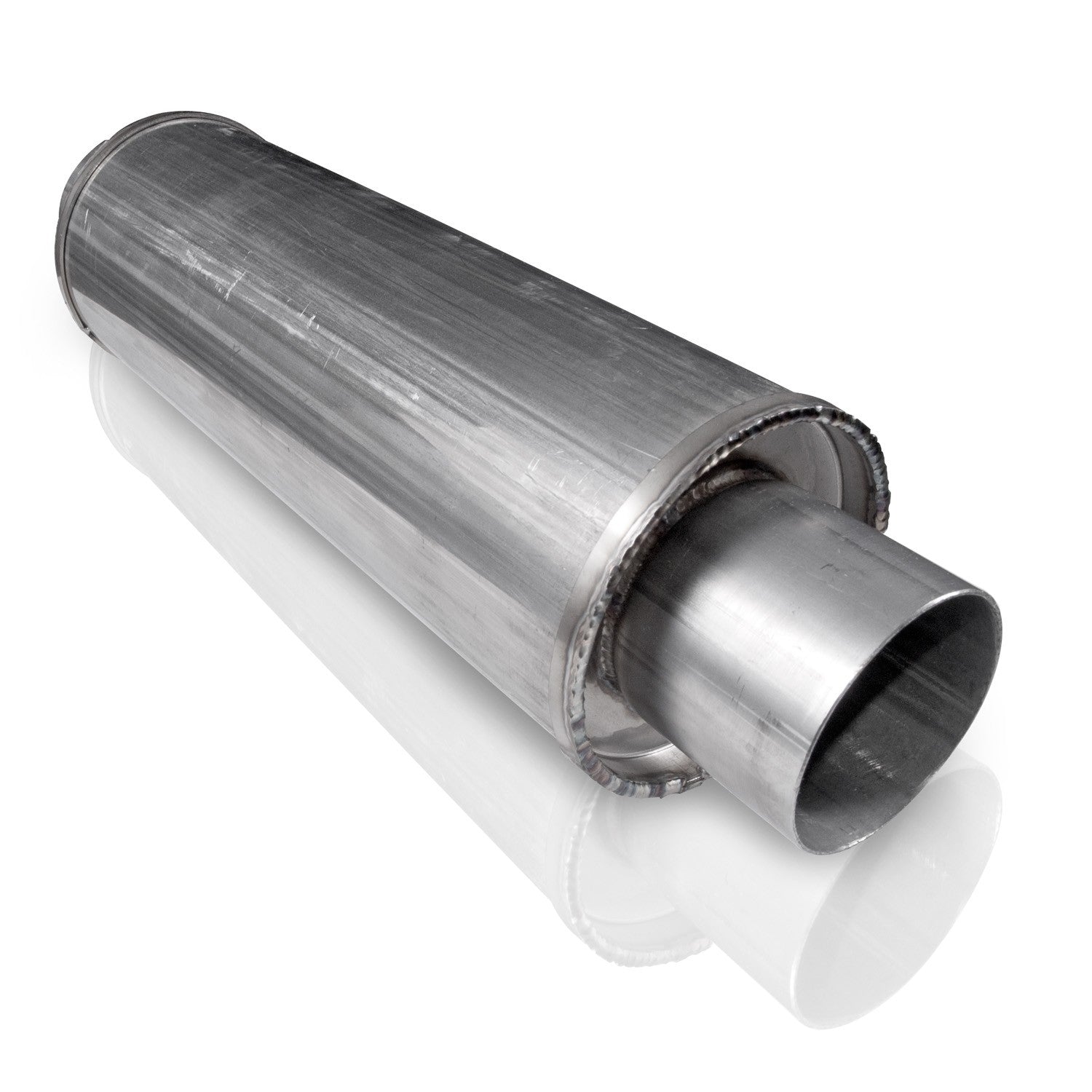 Stainless Works Vintage Round 3" Muffler - Apollo Off-Road