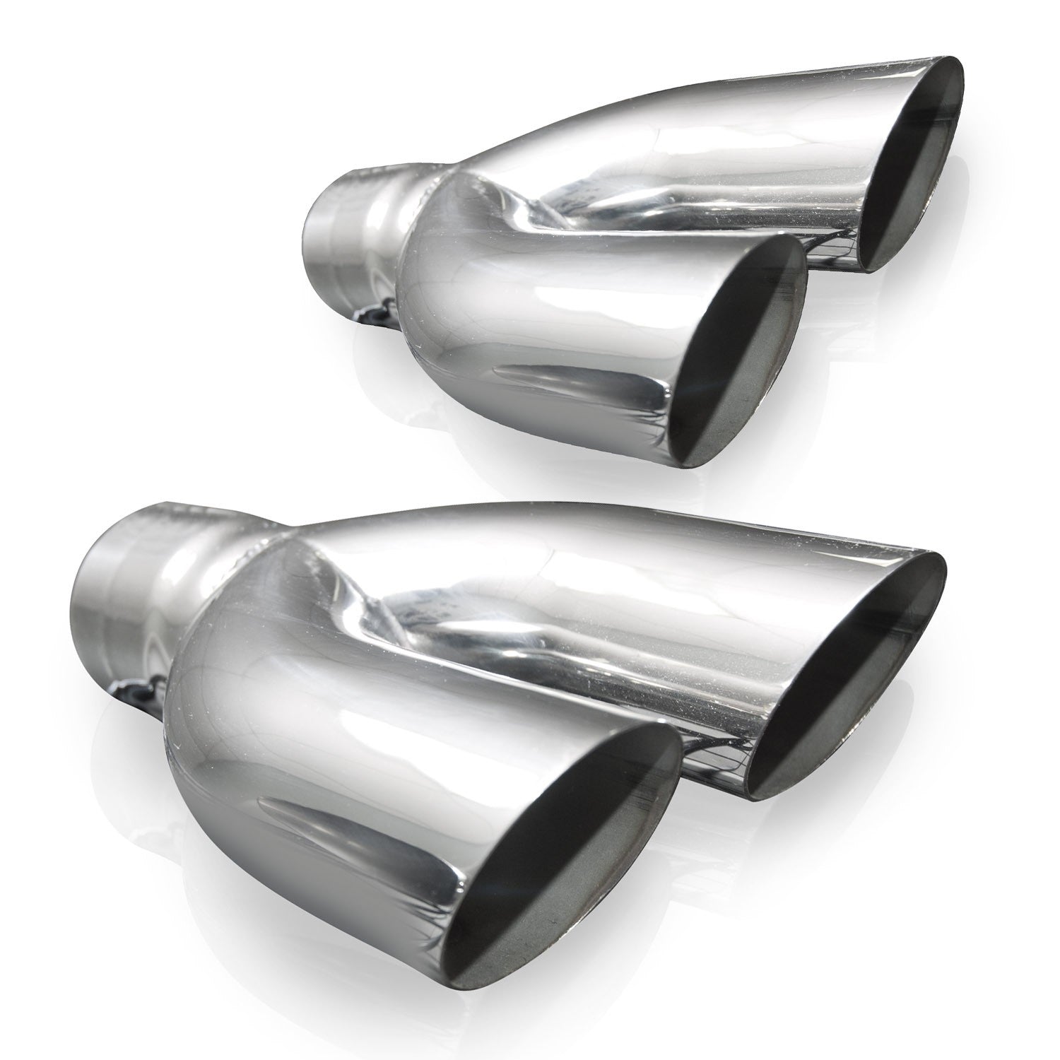 Stainless Works Y-Style 2-1/2" Slash Cut Tips - Apollo Off-Road