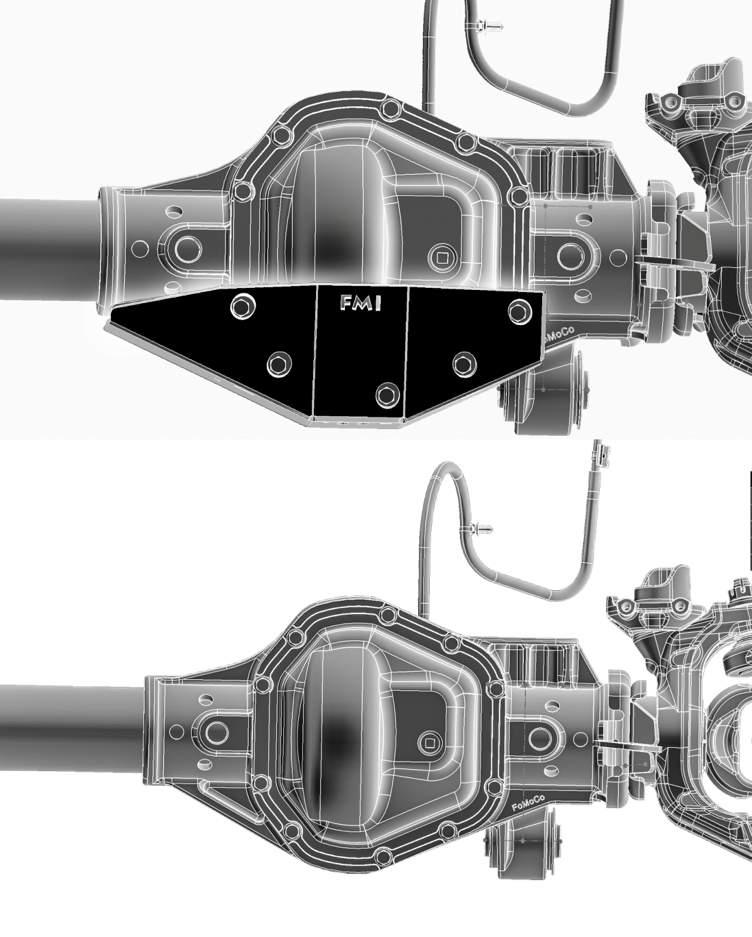 Foutz Motorsports Front Differential Skid Plate, Dana 60 Front Axles 2017-2027 Ford F-250/F-350 Super Duty