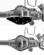 Foutz Motorsports Front Differential Skid Plate, Dana 60 Front Axles 2017-2027 Ford F-250/F-350 Super Duty