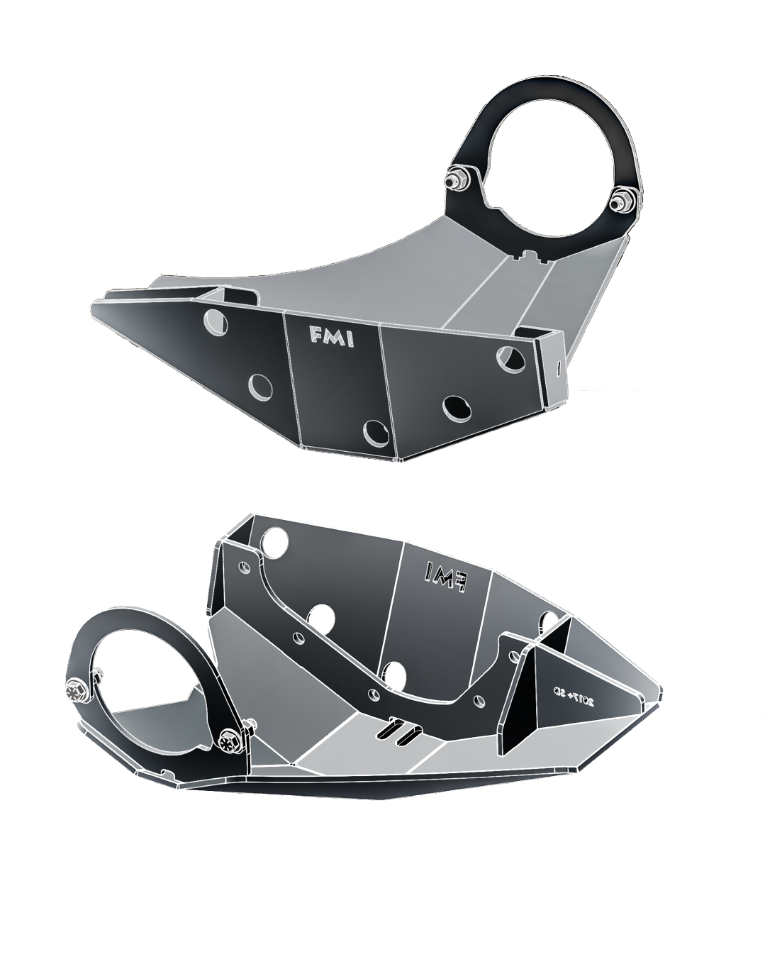 Foutz Motorsports Front Differential Skid Plate, Dana 60 Front Axles 2017-2027 Ford F-250/F-350 Super Duty