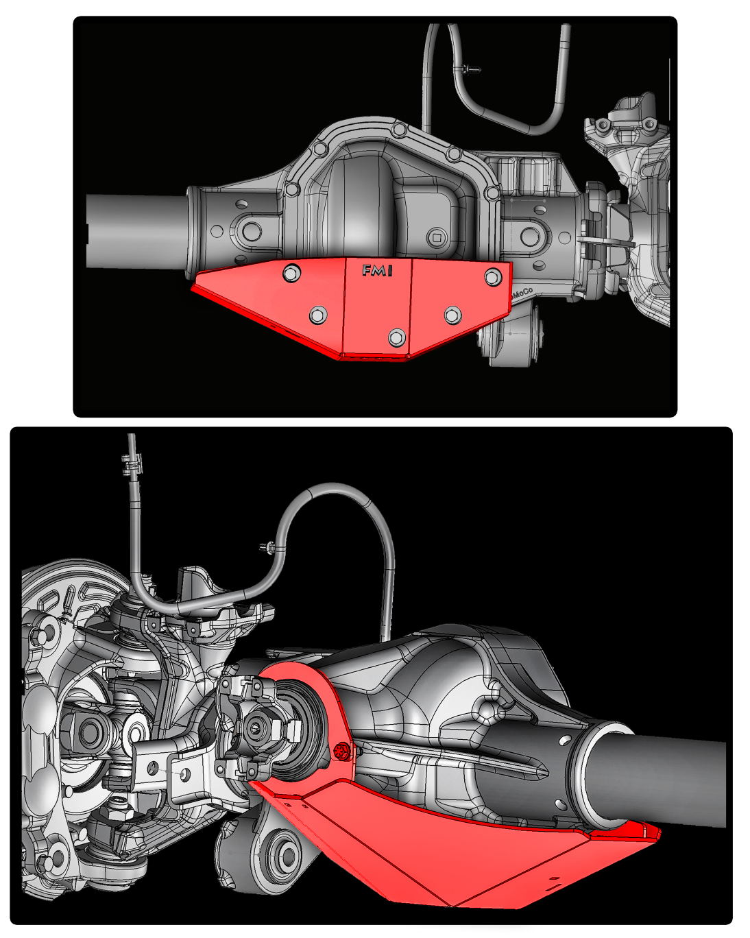 Foutz Motorsports Front Differential Skid Plate, Dana 60 Front Axles 2017-2027 Ford F-250/F-350 Super Duty