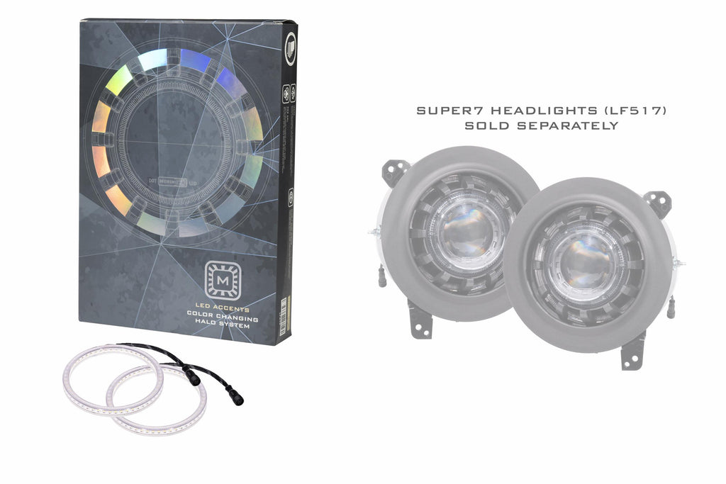 Super7 RGBW Halo System: Jeep JL/JT (18-24) - Apollo Off-Road