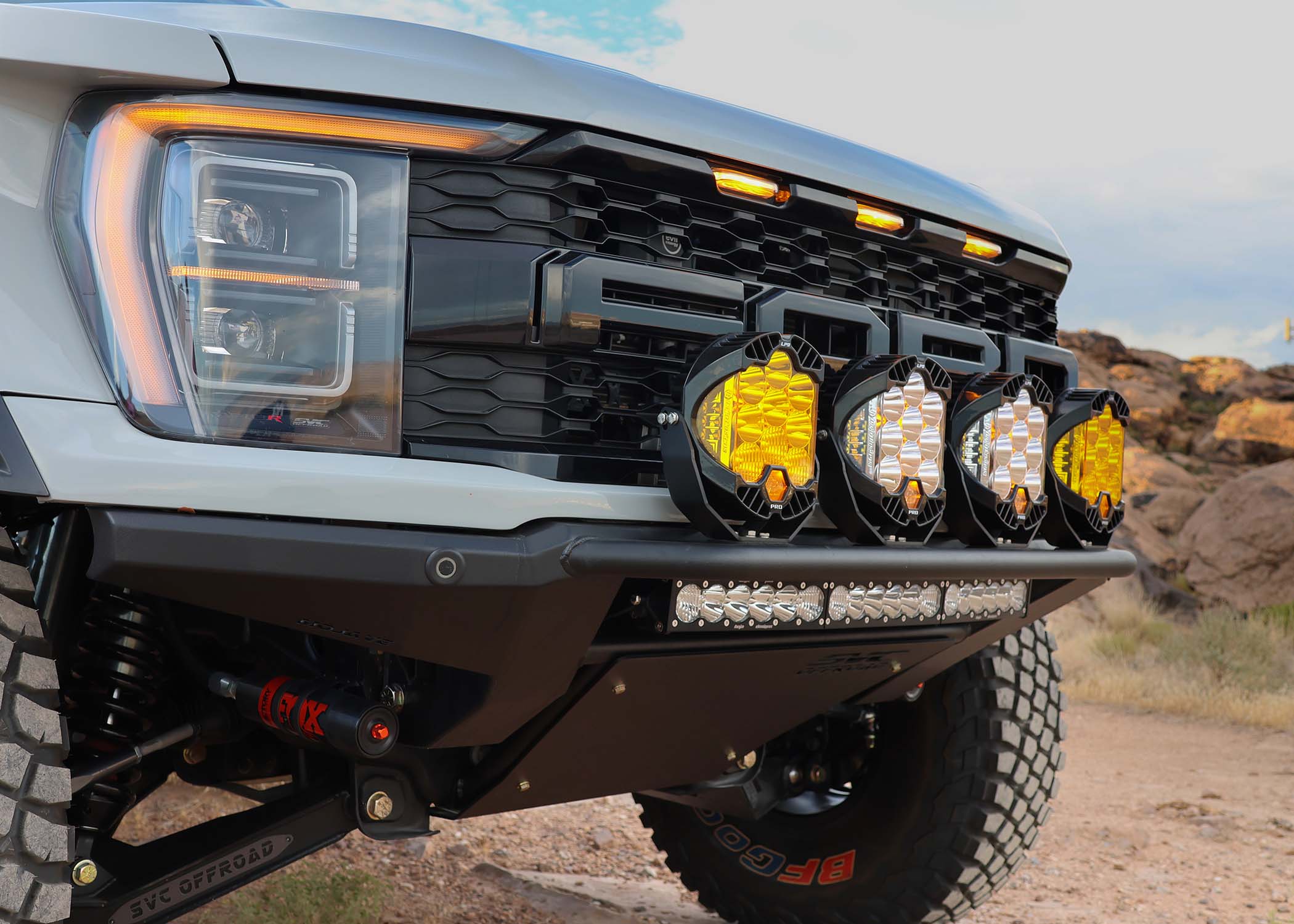 SVC Offroad Mojave Frame Cut Bumper - 21+ Ford Raptor