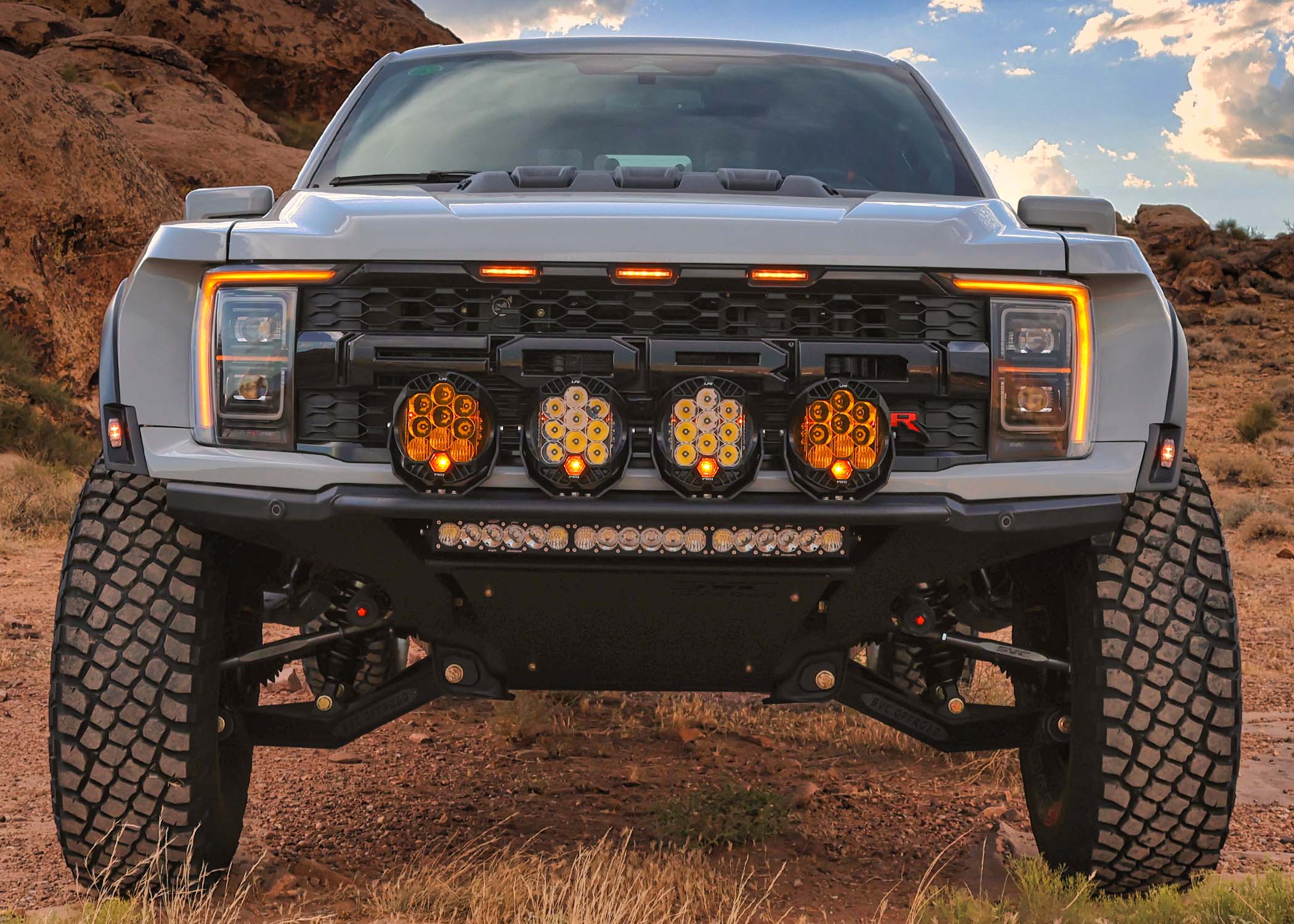 SVC Offroad Mojave Frame Cut Bumper - 21+ Ford Raptor