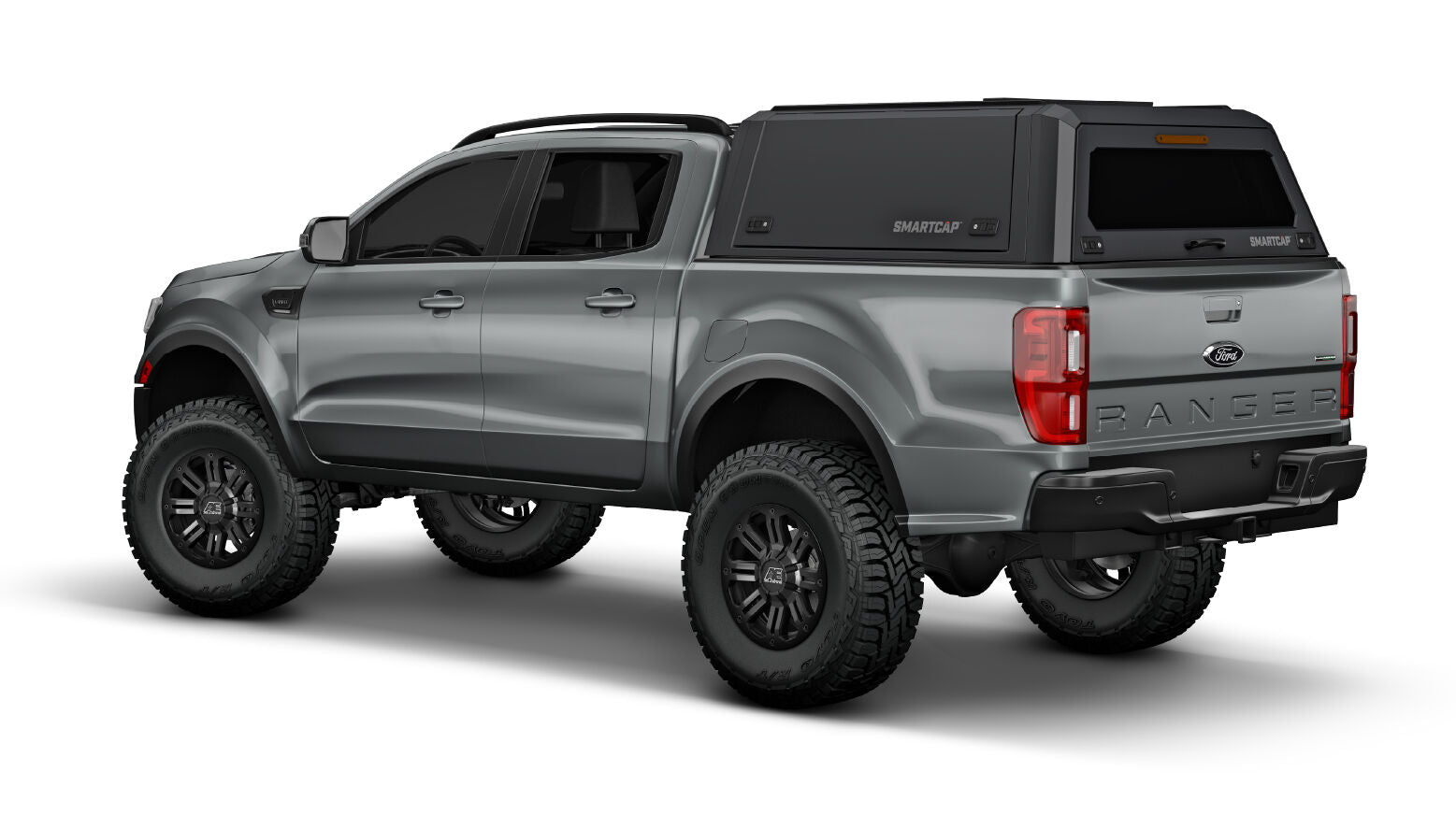 Tacoma Truck Bed Cap SmartCapEVOa Adventure Matte Black For 24-Present Toyota Tacoma 6 Foot Standard Bed - Apollo Off-Road