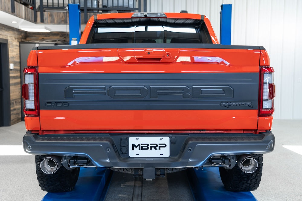 2021+ Ford F-150 Raptor & Raptor R Tailpipe Kit with Carbon Fiber Tips