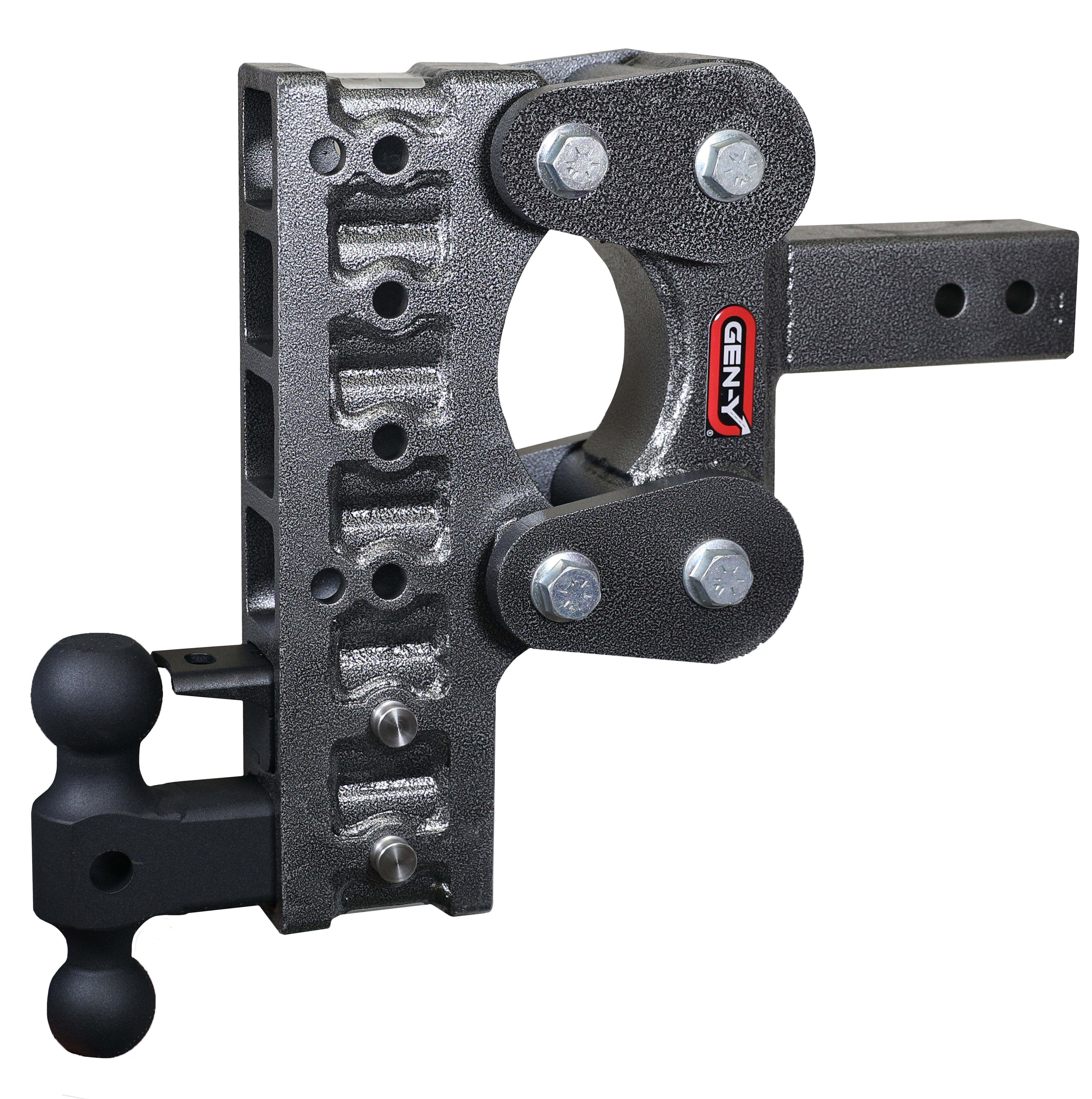 The BOSS TORSION-FLEX 2.5" Shank 10" Drop 1.1K TW 10K Hitch Dual-Ball PintleLock - Apollo Off-Road