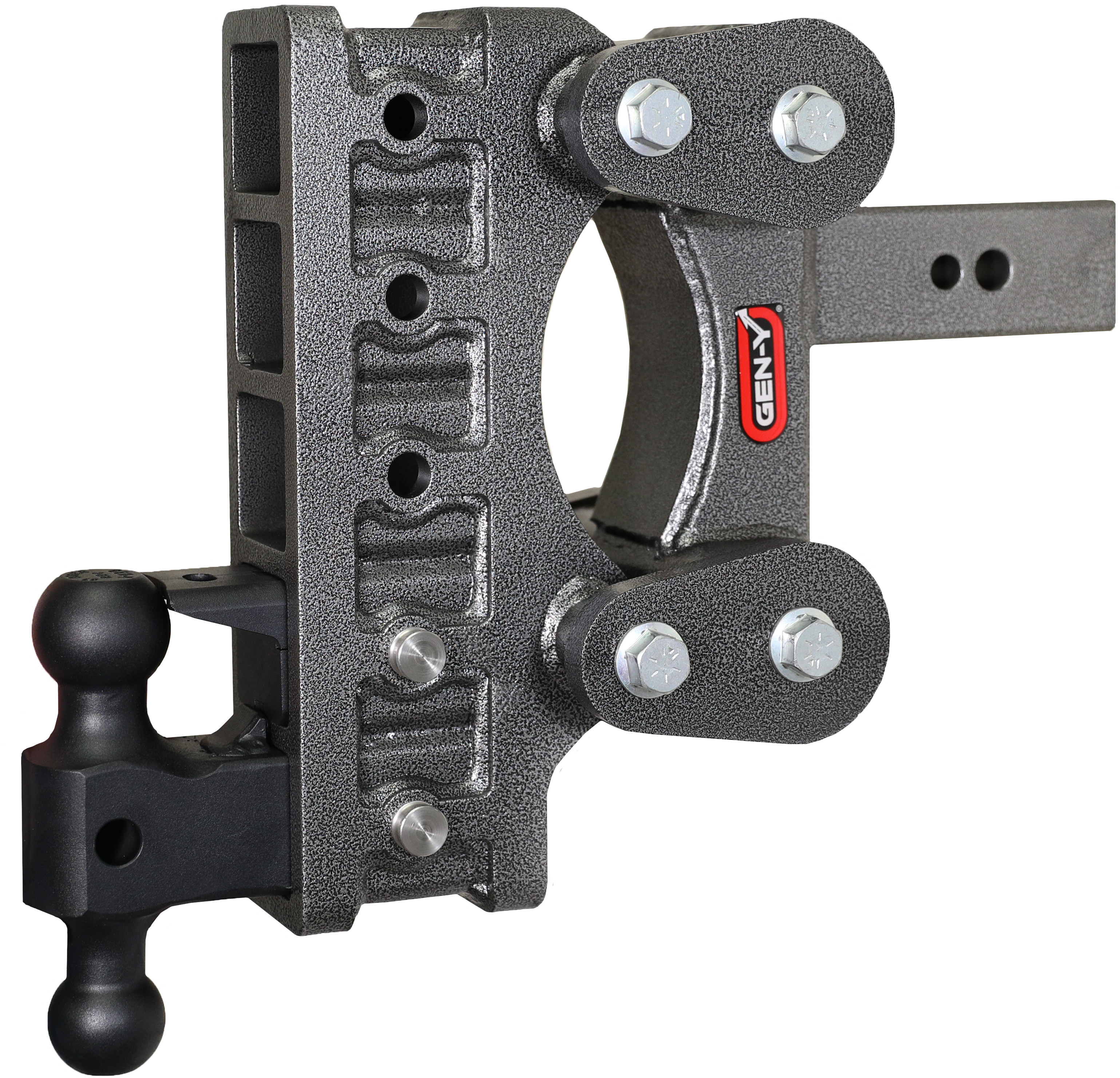 The BOSS TORSION-FLEX 2.5" Shank 9" Drop 3.5K TW 32K Hitch Dual-Ball Pintle Lock - Apollo Off-Road