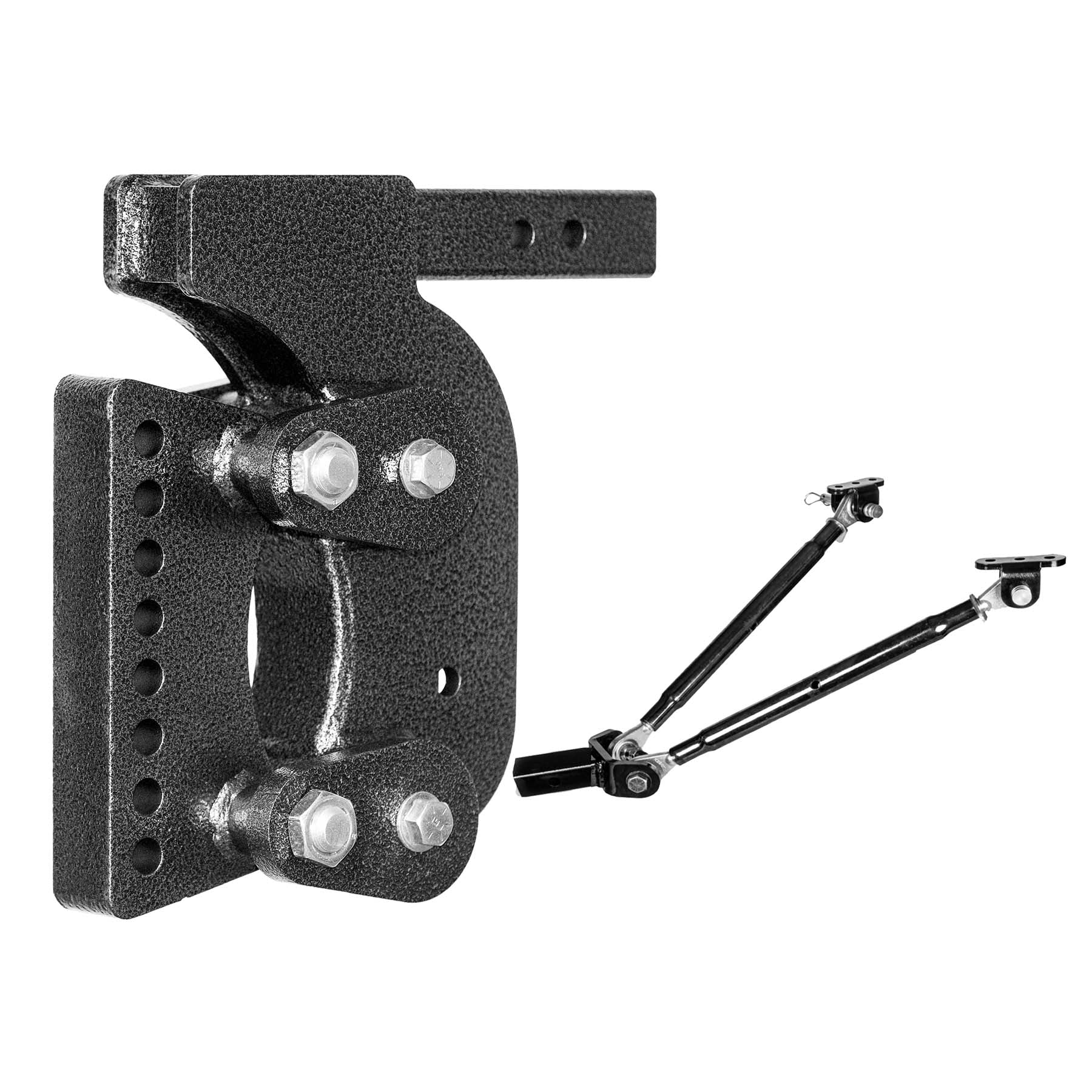 The BOSS TORSION-FLEX 2.5" Wht Dist. Shank 15" Drop 2.4K TW 21K Hitch Stabilizer - Apollo Off-Road