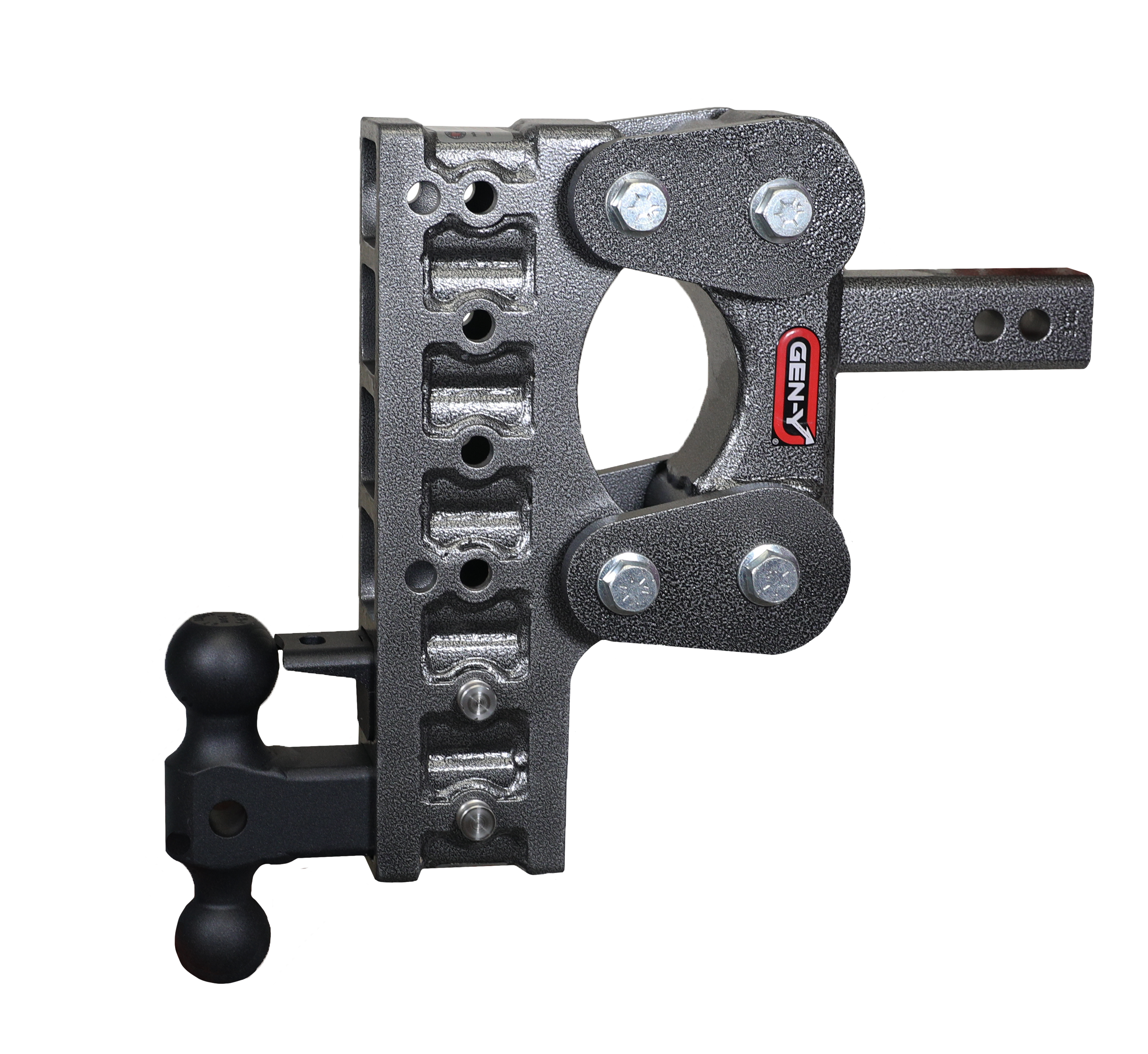 The BOSS TORSION-FLEX 2" Shank 10" Drop 1.1K TW 10K Hitch Dual-Ball Pintle Lock - Apollo Off-Road