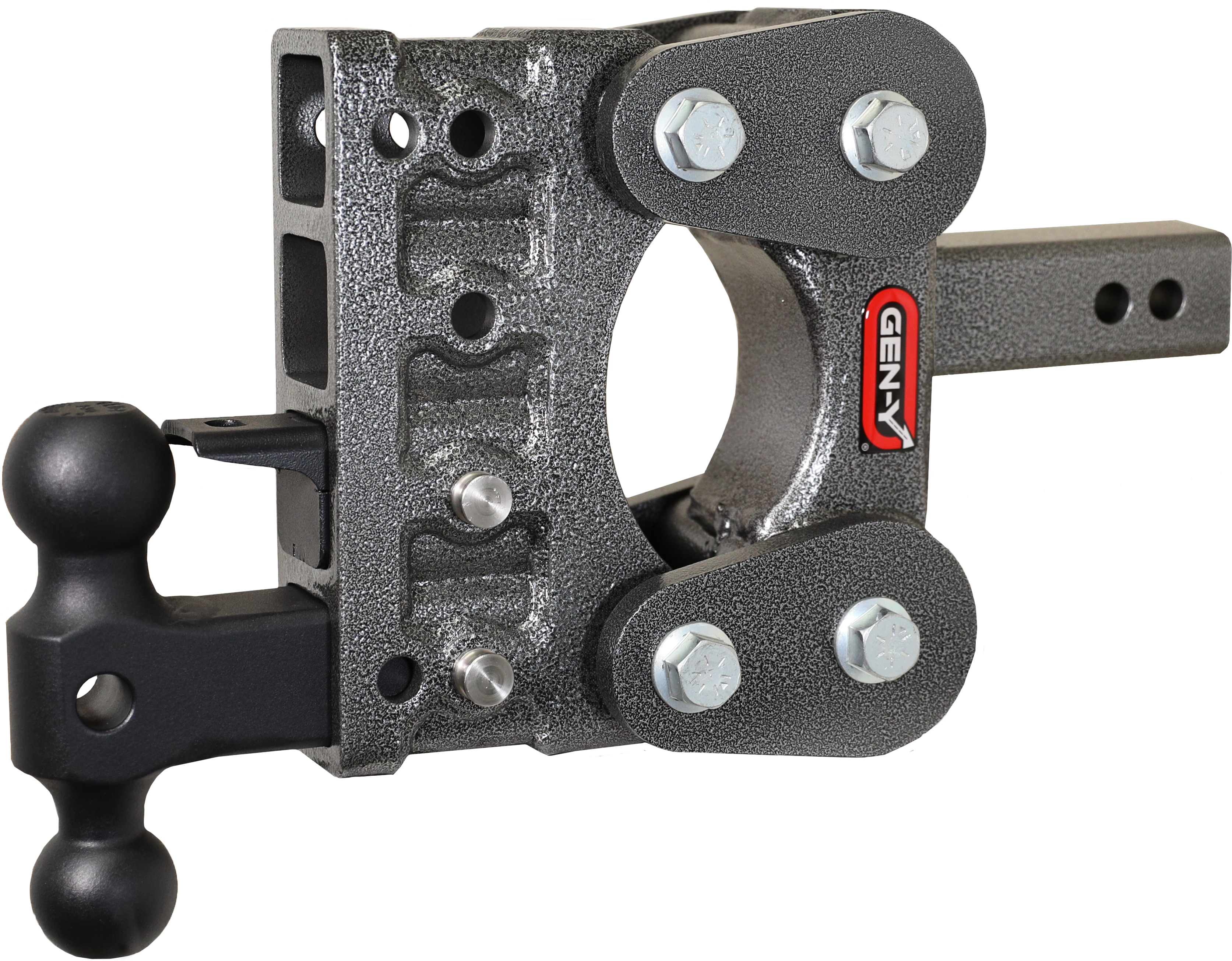 The BOSS TORSION-FLEX 2" Shank 5" Drop 1.1K TW 10K Hitch Dual-Ball & Pintle Lock - Apollo Off-Road
