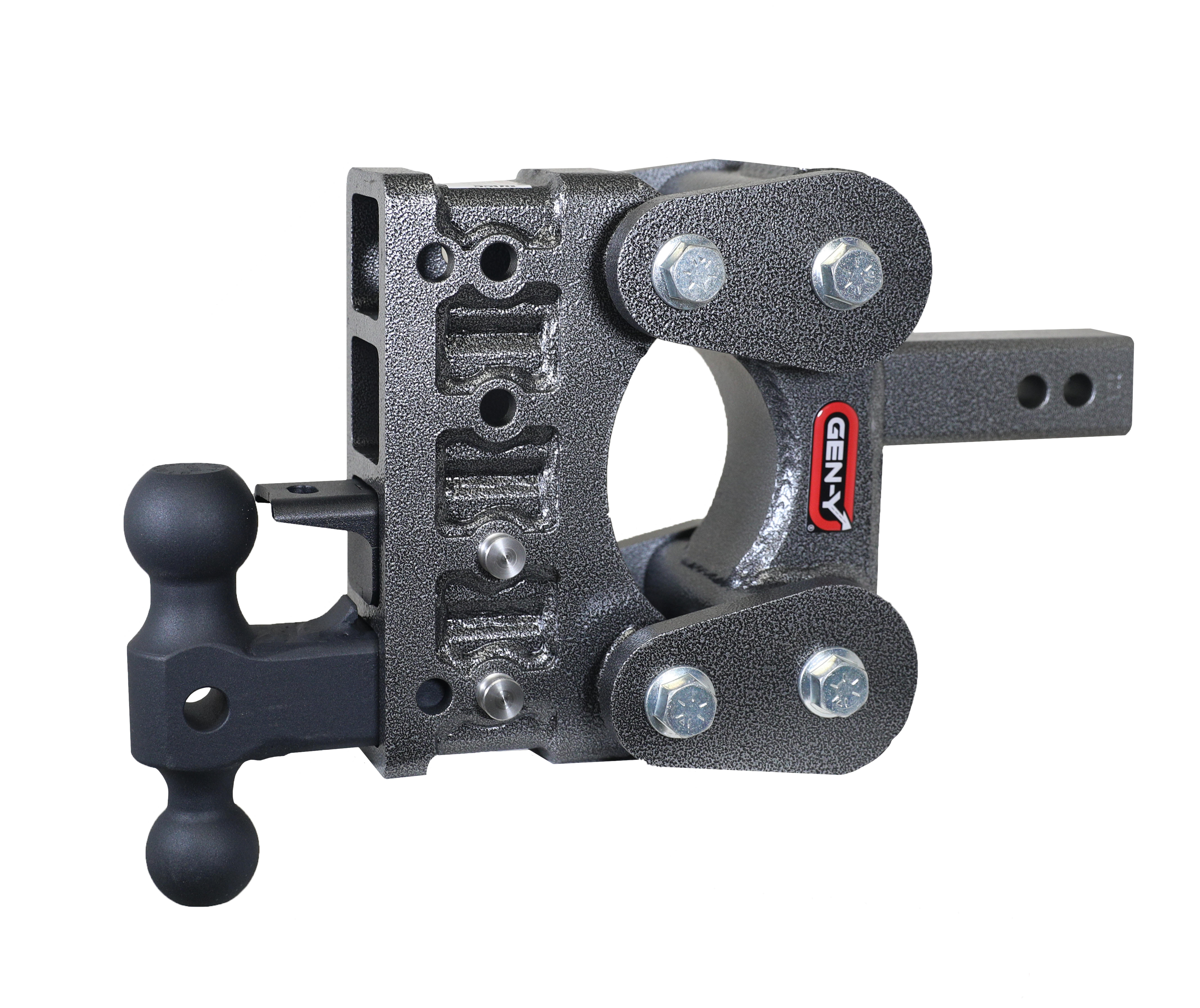 The BOSS TORSION-FLEX 2" Shank 5" Drop 1.7K TW 16K Hitch Dual-Ball & Pintle Lock - Apollo Off-Road