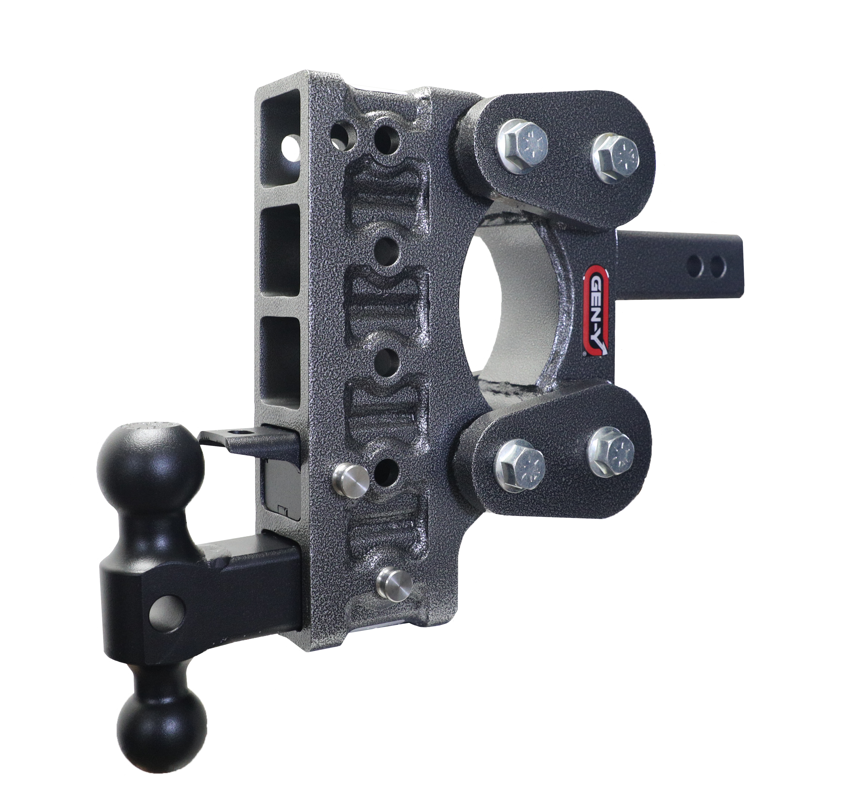 The BOSS TORSION-FLEX 2" Shank 7.5" Drop 1.1K TW 10K Hitch Dual-Ball Pintle Lock - Apollo Off-Road