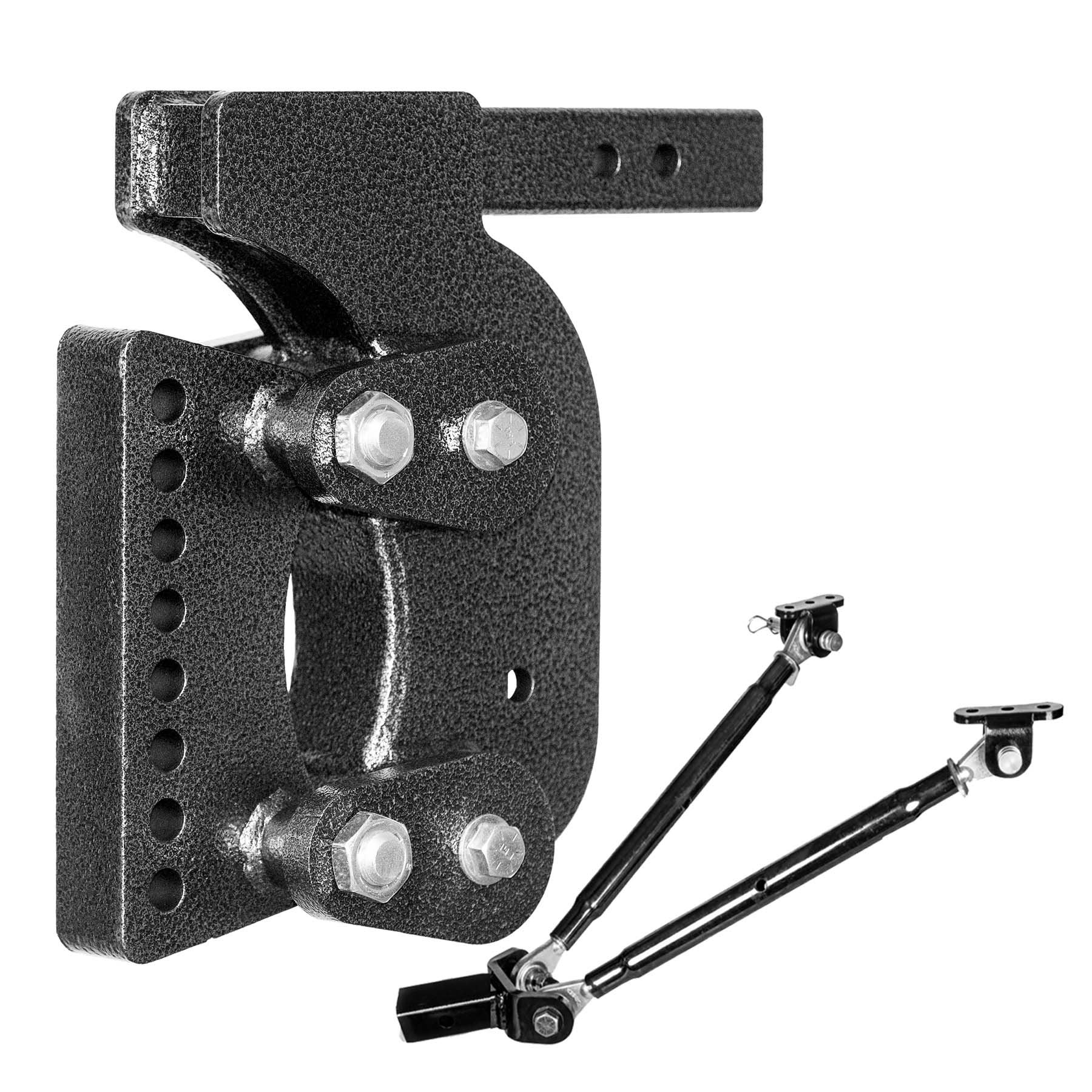 The BOSS TORSION-FLEX 2" Wht Dist. Shank 12.5" Drop 1.7K TW 16K Hitch Stabilizer - Apollo Off-Road