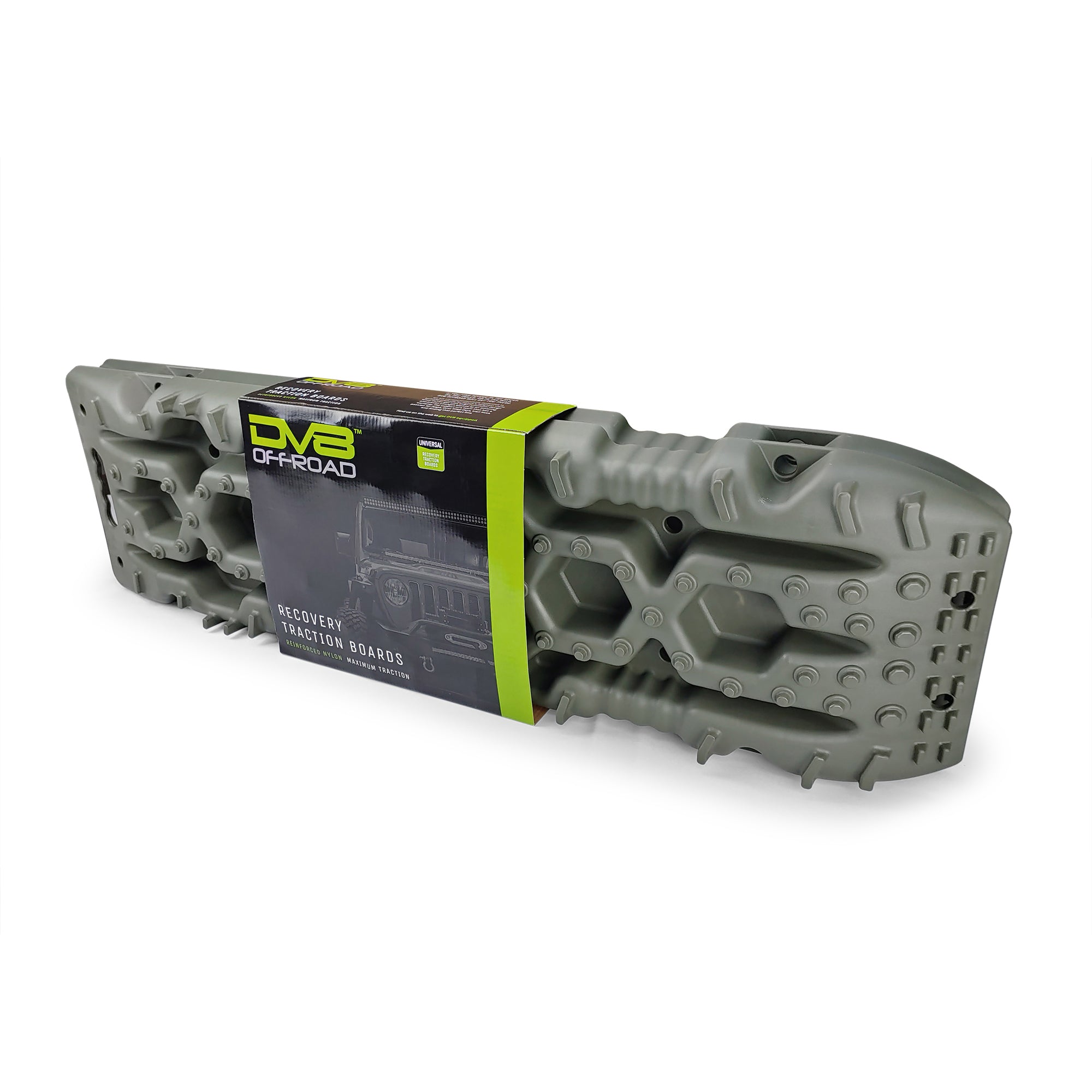 Traction Boards With Bag; Olive; Pair - Apollo Off-Road