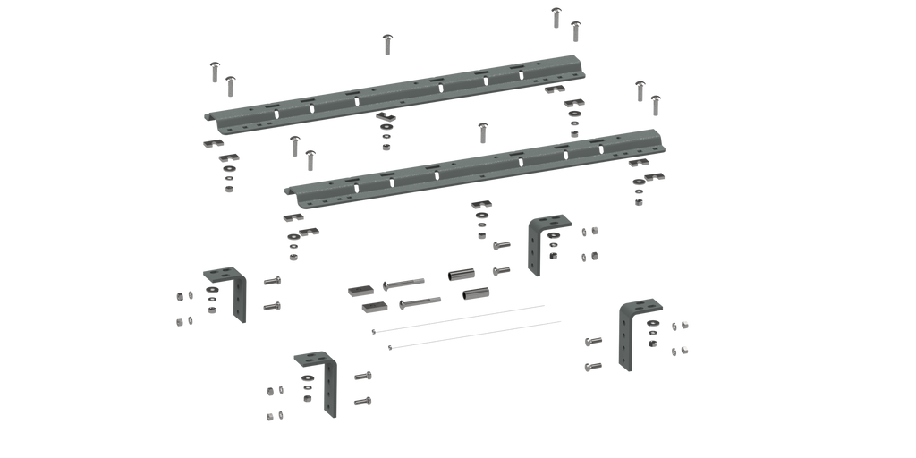 Universal Mounting Rails For 5th Wheel Hitches RVR3200 - Apollo Off-Road