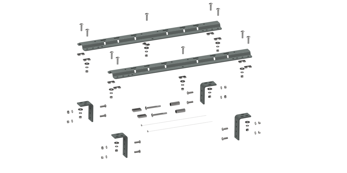 Universal Mounting Rails For 5th Wheel Hitches RVR3200 - Apollo Off-Road