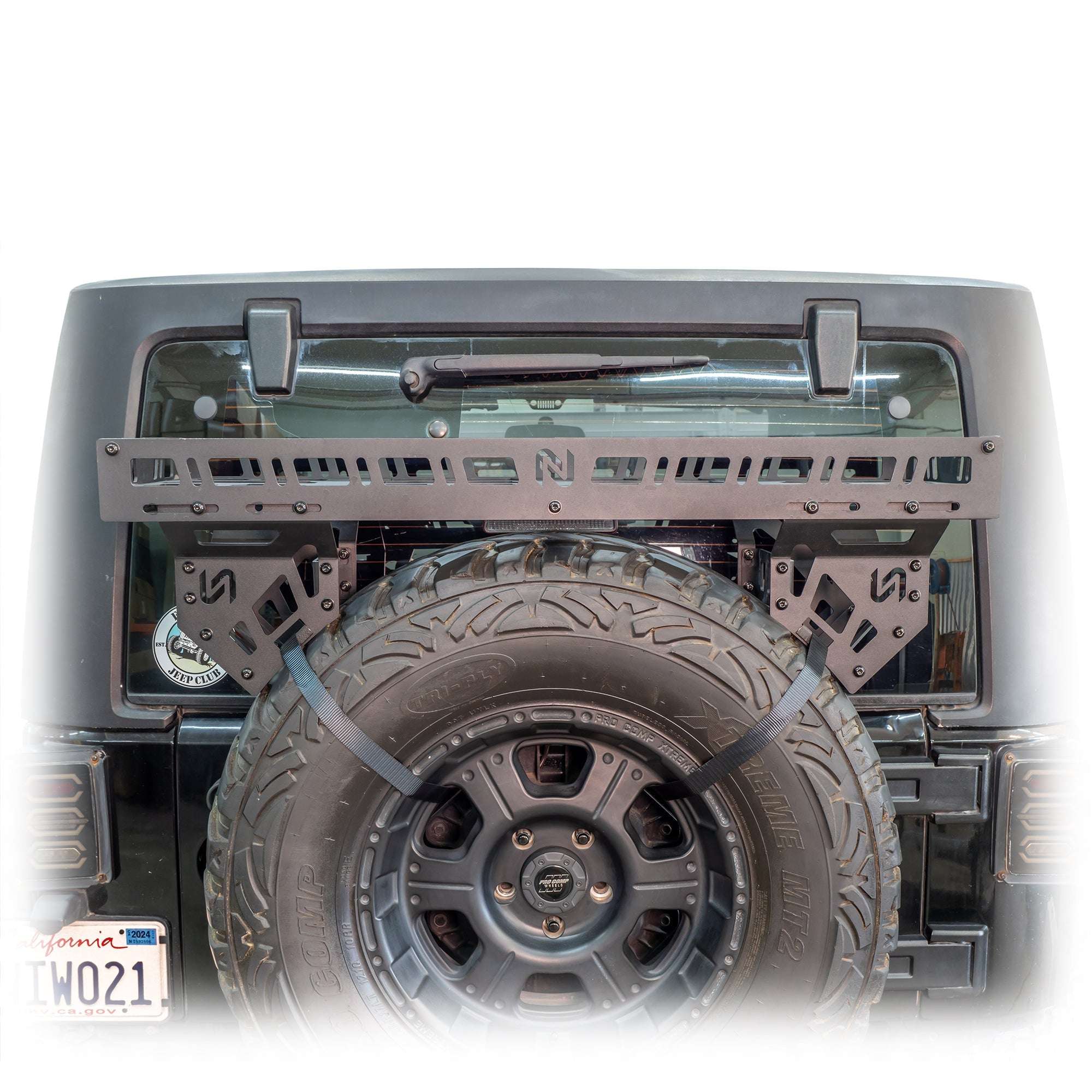 Spare Tire Storage Rack for Universal Externally Mounted Spare Tires