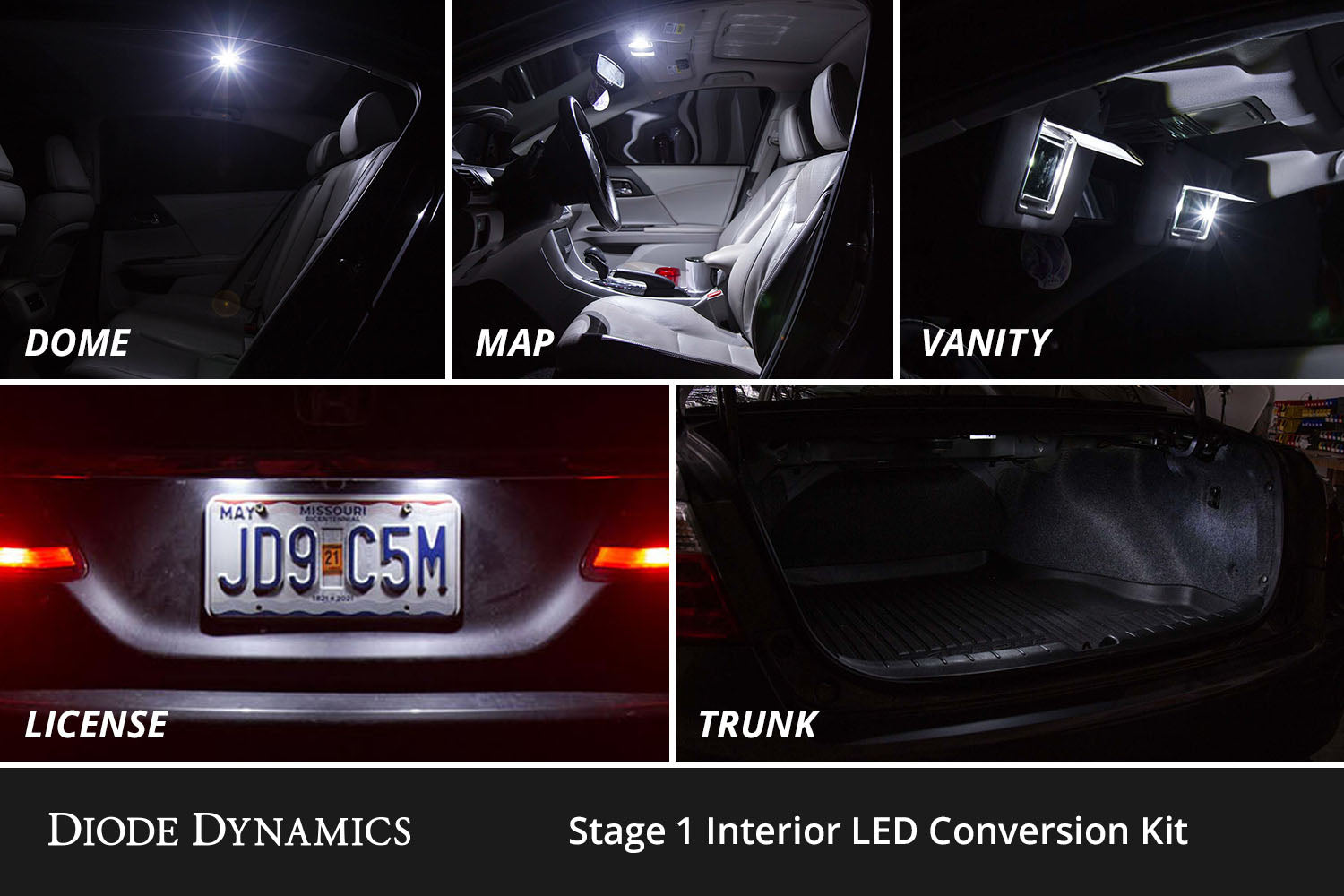 Diode Dynamics Interior LED Kit for 2007-2011 Toyota Camry Cool White Stage 1