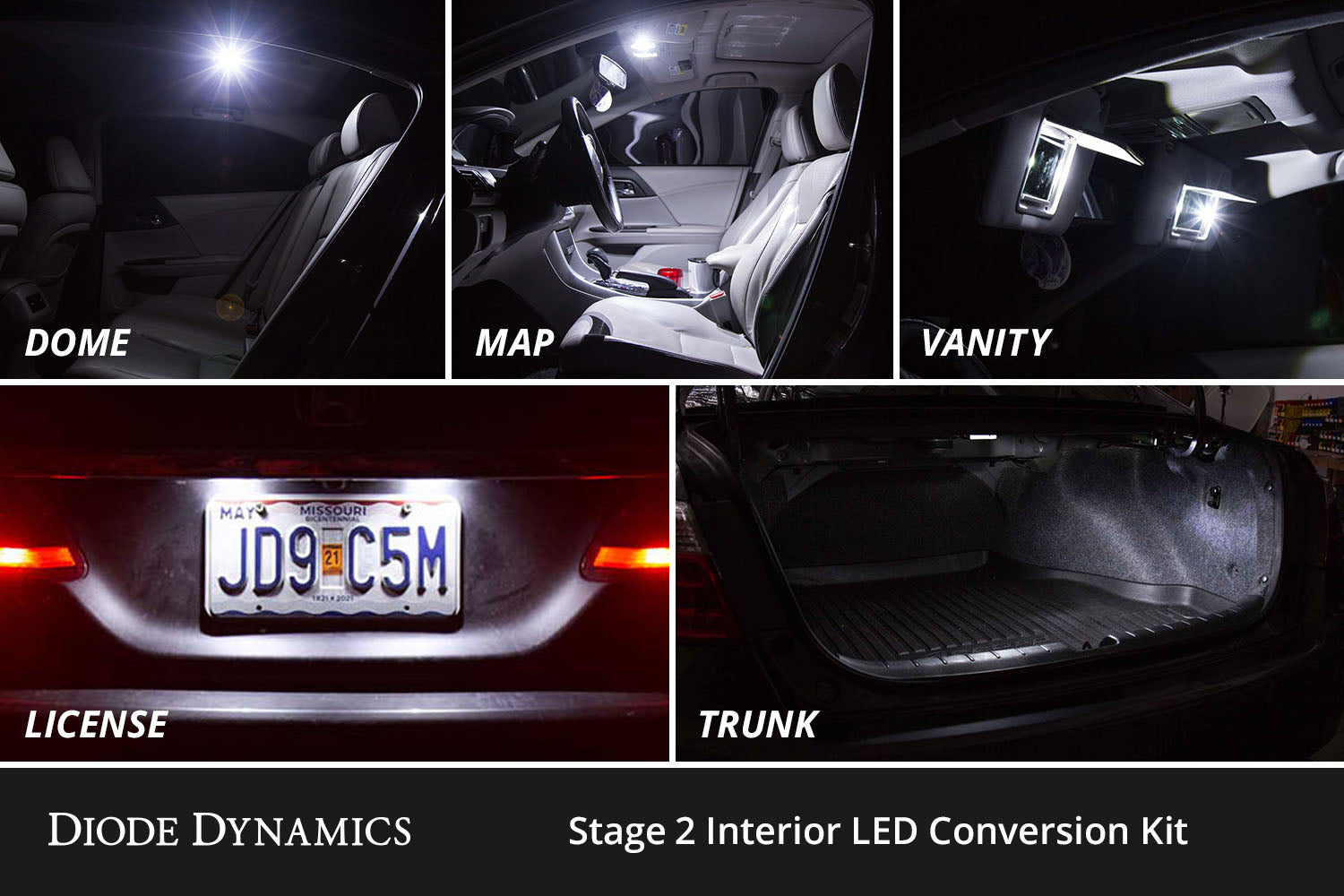 Diode Dynamics Interior LED Kit for 2007-2011 Toyota Camry Cool White Stage 1