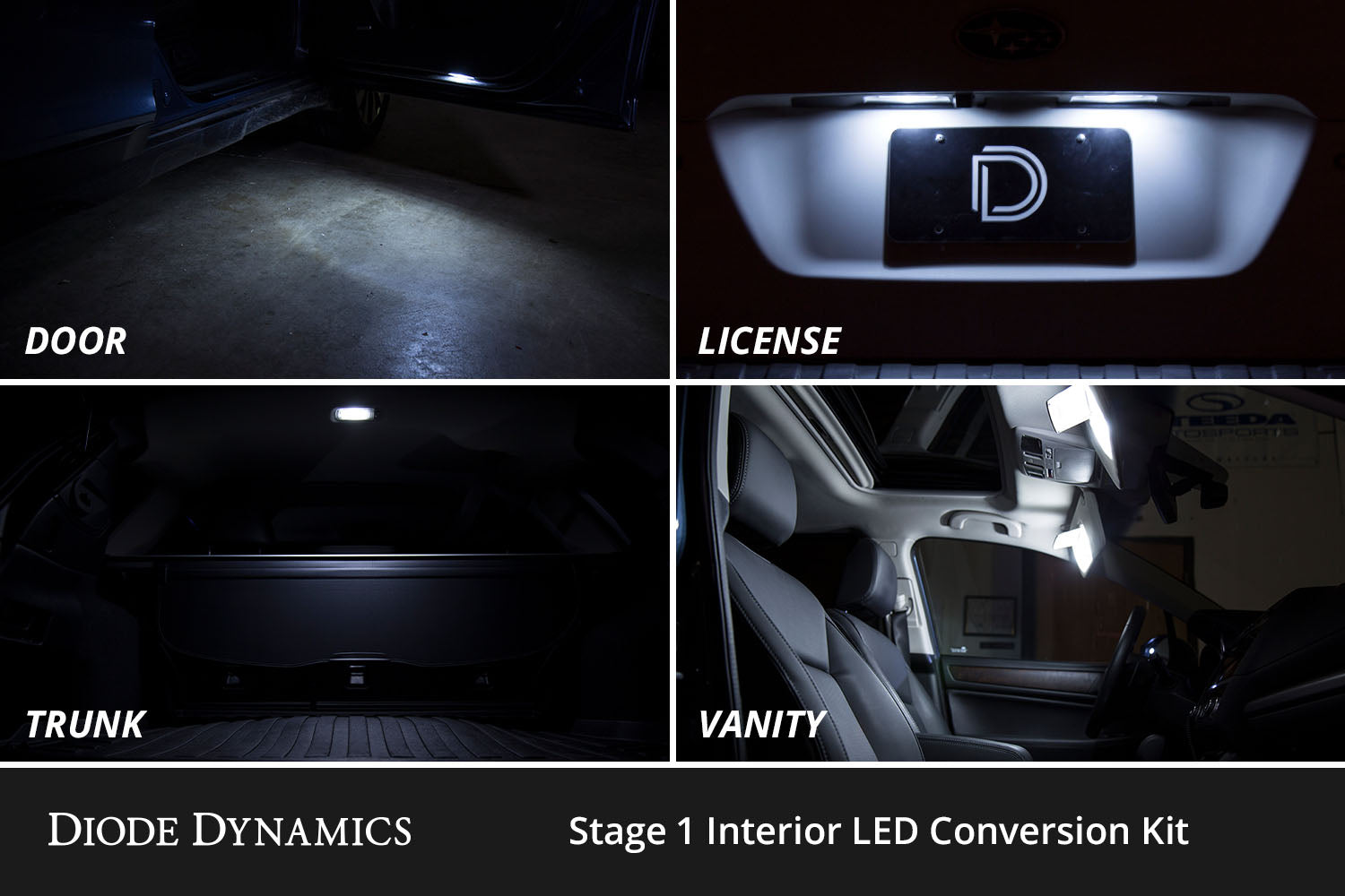 Diode Dynamics Interior LED Kit for 2003-2009 Toyota 4Runner Cool White Stage 2