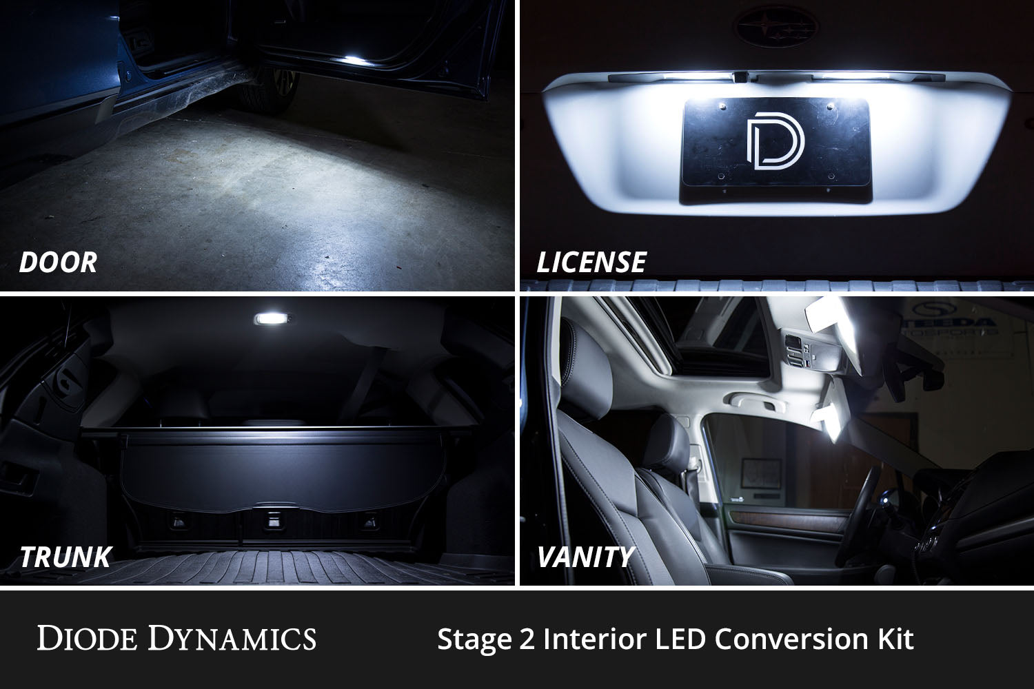 Diode Dynamics Interior LED Kit for 2003-2009 Toyota 4Runner Cool White Stage 2
