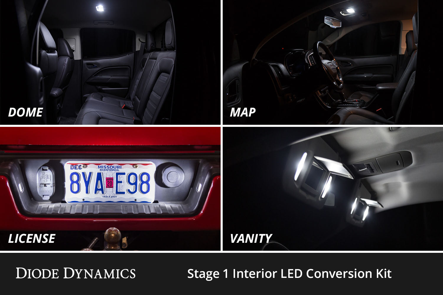 Diode Dynamics Interior LED Kit for 2007-2013 Chevrolet Avalanche Cool White Stage 1