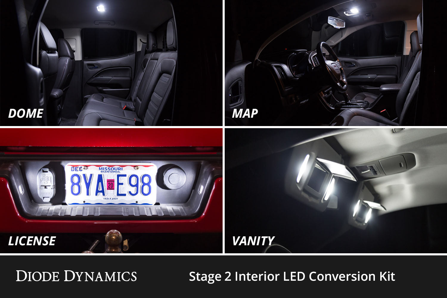 Diode Dynamics Interior LED Kit for 1998-2006 Chevrolet Silverado Cool White Stage 1
