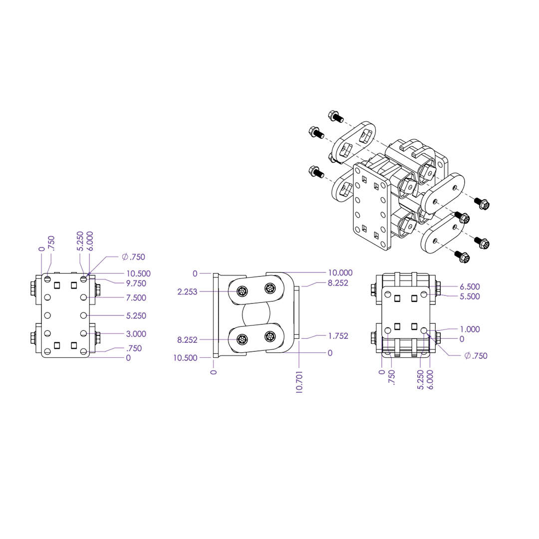 VICTORY LANE TORSION-FLEX Flat Plate Trailer Coupler 1.5K - 2.4K TW 21K Towing - Apollo Off-Road