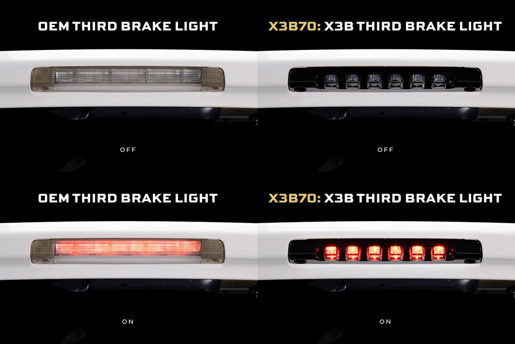 X3B LED Third Brake Light: 2010-2024 Toyota 4Runner (Clear Lens) - Apollo Off-Road
