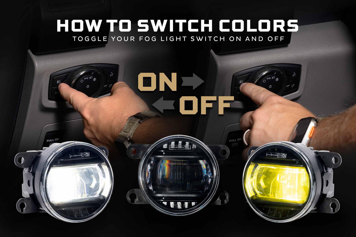 XB Evo+ Fog Lights: Type S (Set / White + Yellow) - Apollo Off-Road