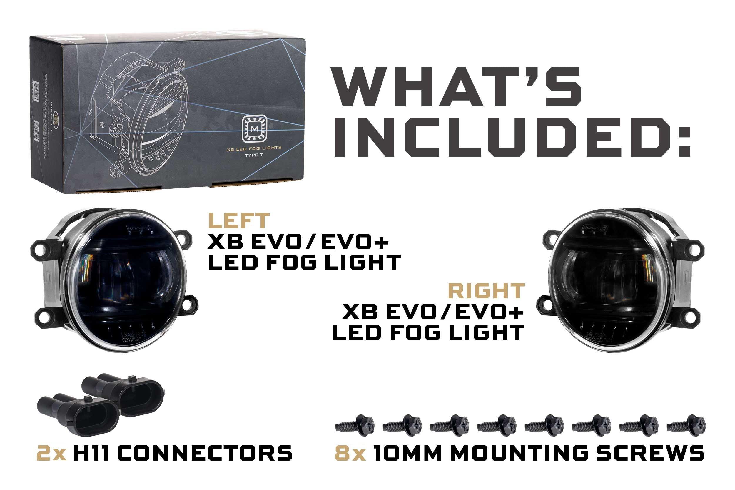 XB Evo+ Fog Lights: Type T (Set / White + Yellow) - Apollo Off-Road