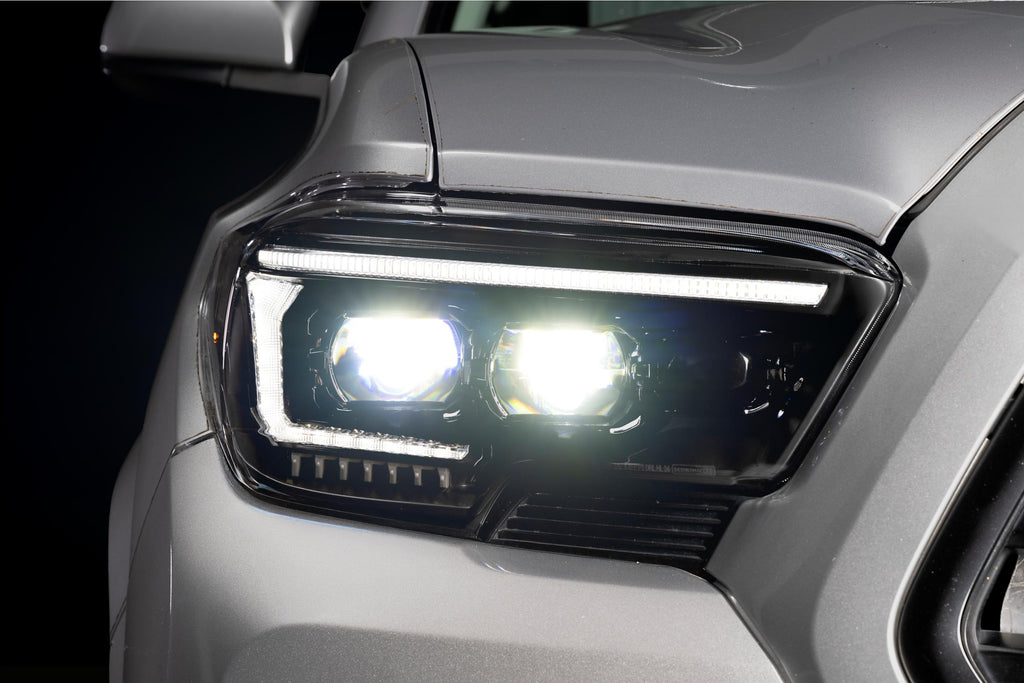 XB Evo Hybrid Headlights: 2016-2023 Toyota Tacoma, Set - Apollo Off-Road