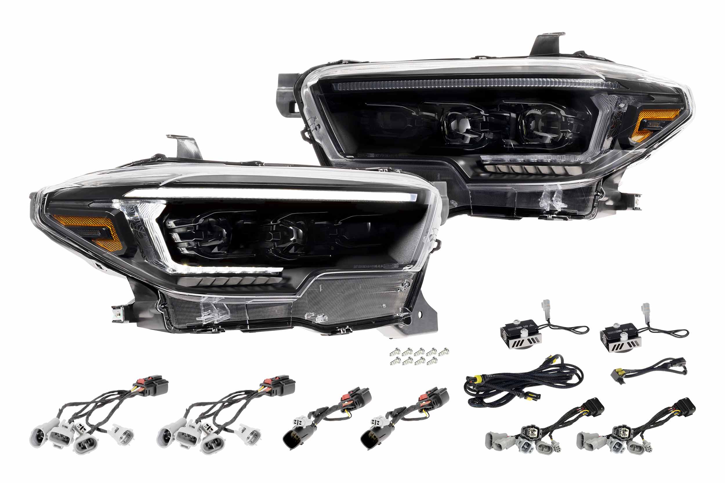 XB Evo Hybrid Headlights: 2016-2023 Toyota Tacoma, Set - Apollo Off-Road
