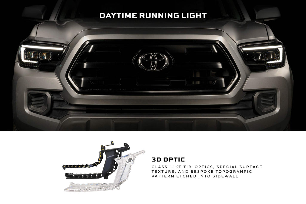 XB Evo Hybrid Headlights: 2016-2023 Toyota Tacoma, Set - Apollo Off-Road