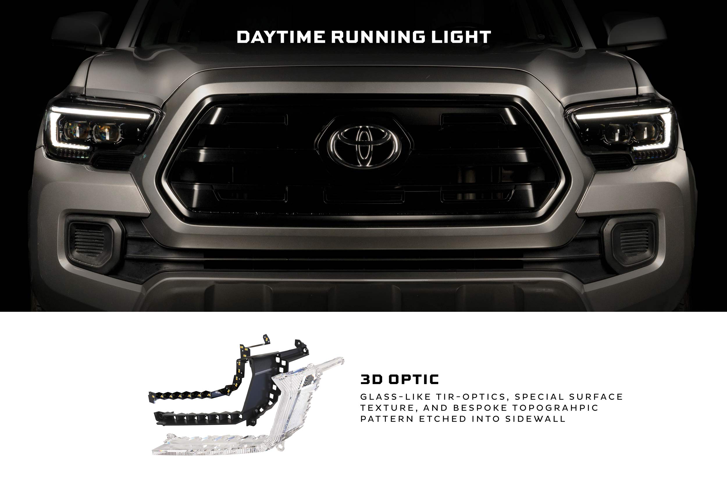 XB Evo Hybrid Headlights: 2016-2023 Toyota Tacoma, Set - Apollo Off-Road