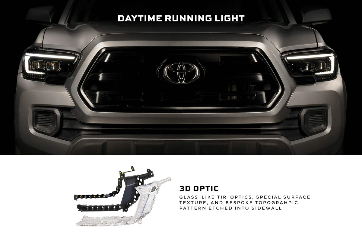 XB Evo Hybrid Headlights: 2016-2023 Toyota Tacoma, Set - Apollo Off-Road