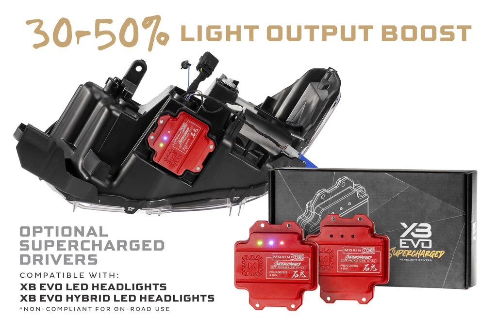 XB Evo Hybrid Headlights: 2016-2023 Toyota Tacoma, Set - Apollo Off-Road
