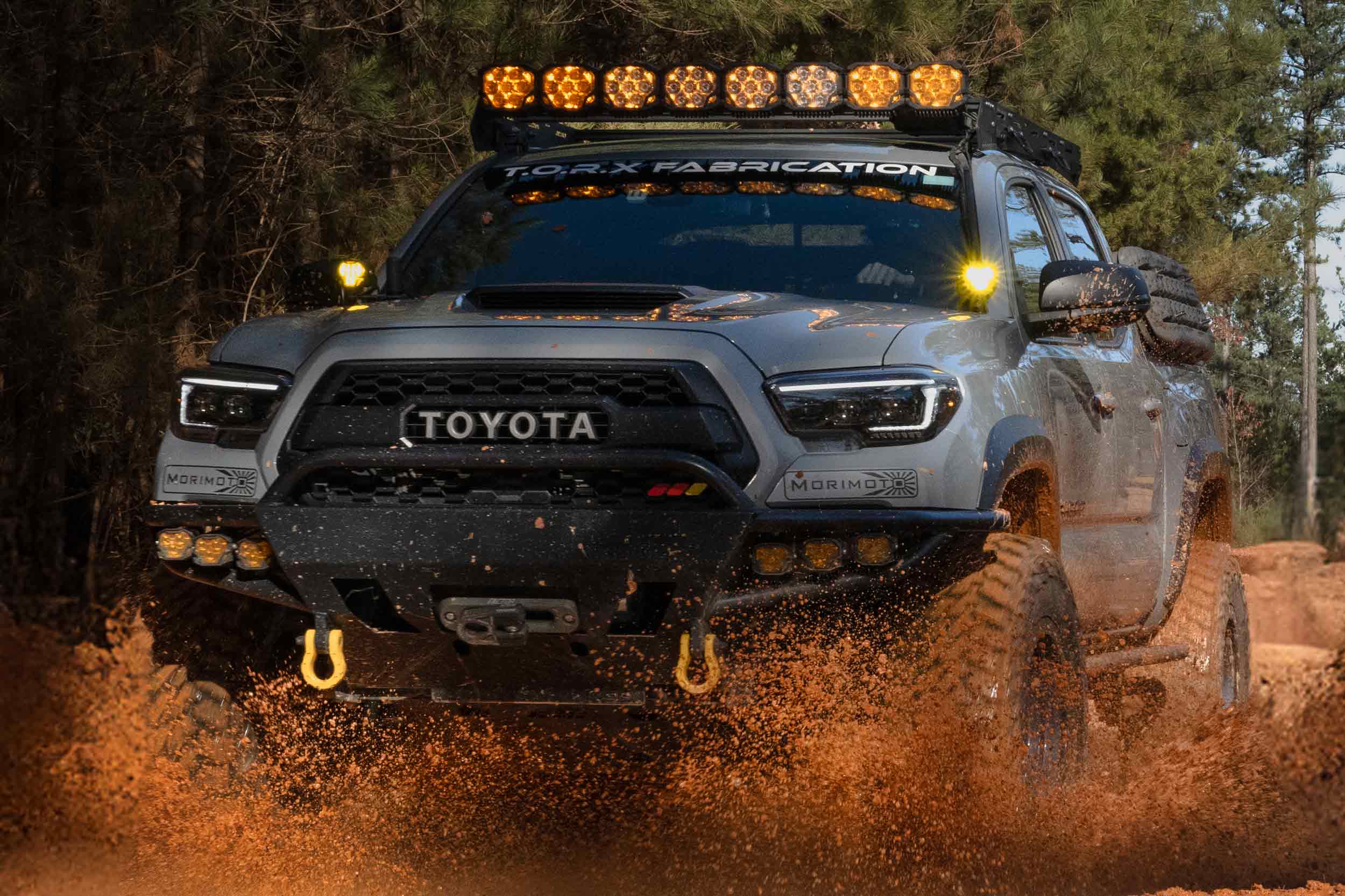XB Evo Hybrid Headlights: 2016-2023 Toyota Tacoma, Set - Apollo Off-Road