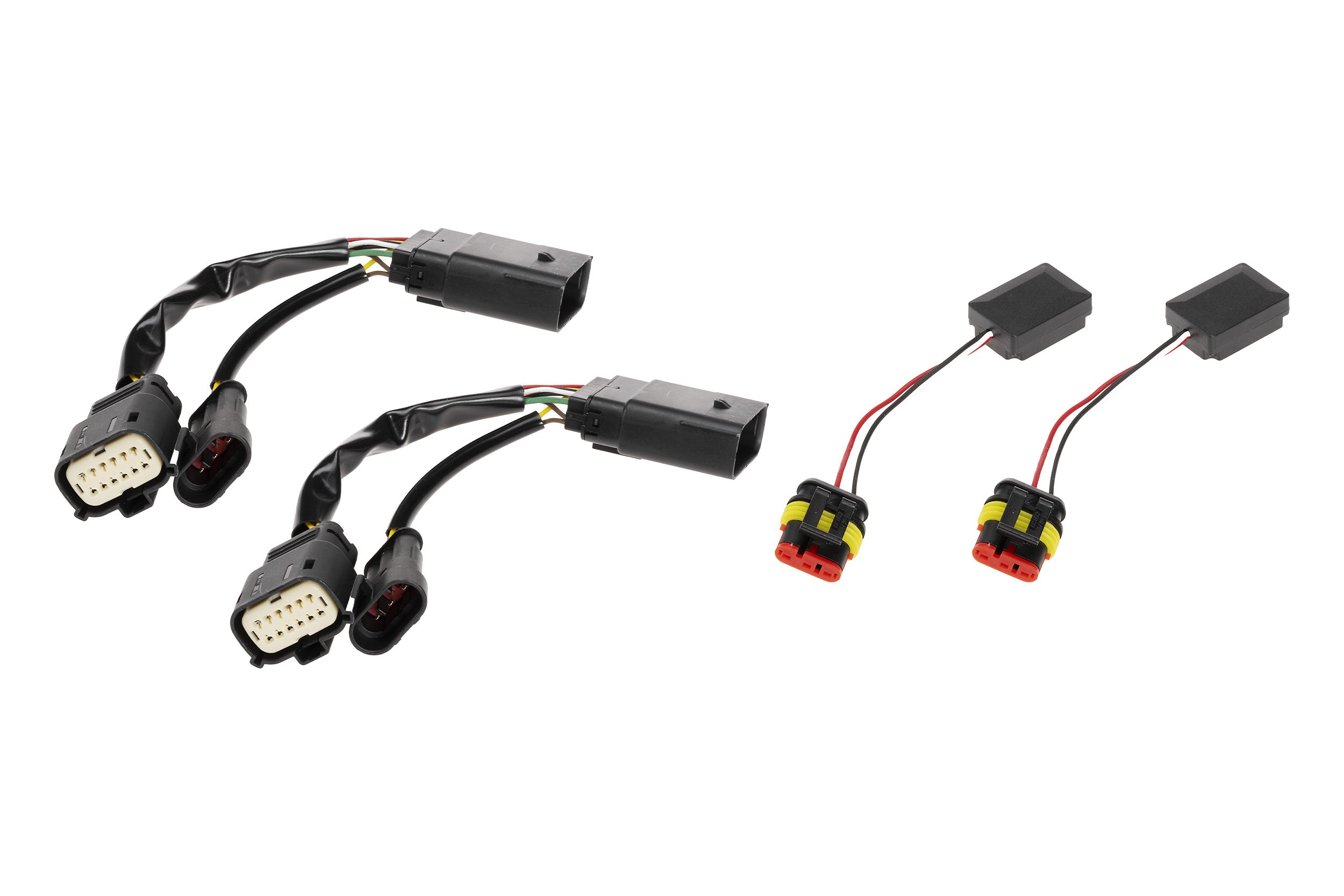XB LED Harness: 19+ RAM OE Projector LED Adapters, Set - Apollo Off-Road