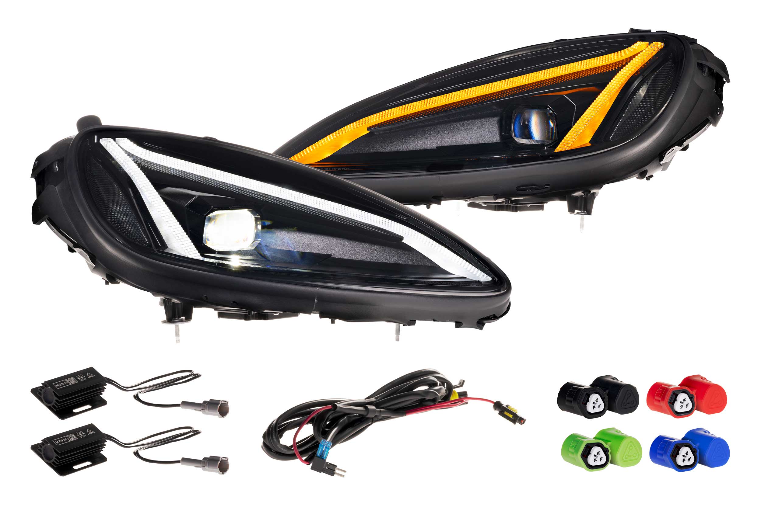 XB LED Headlights: Corvette C6 (05-13) (C8 Style / Set)(Gen II) - Apollo Off-Road