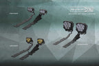 XB LED Headlights: Dodge Ram (09-18) (Pair / Amber DRL) - Apollo Off-Road