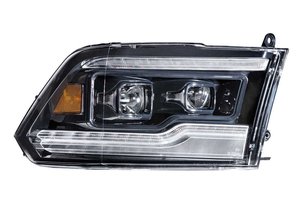 XB LED Headlights: Dodge Ram (09-18) (Pair / Amber DRL) - Apollo Off-Road