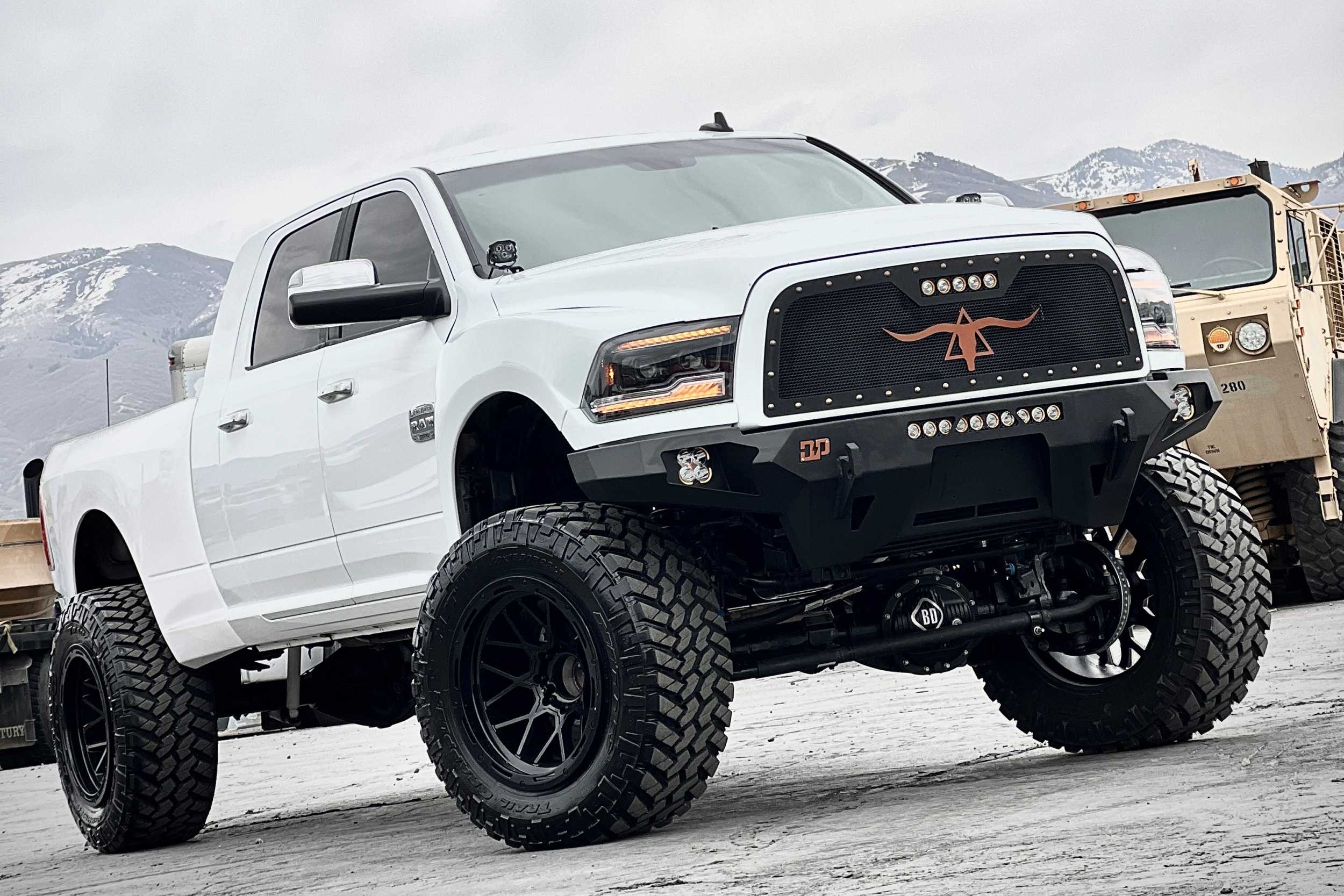 XB LED Headlights: Dodge Ram (09-18) (Pair / Amber DRL) - Apollo Off-Road
