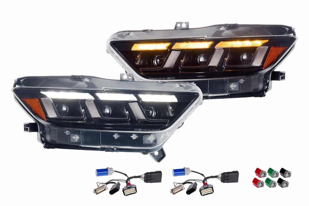 XB LED Headlights: Ford Mustang (15-17) (Gen II / Set) - Apollo Off-Road