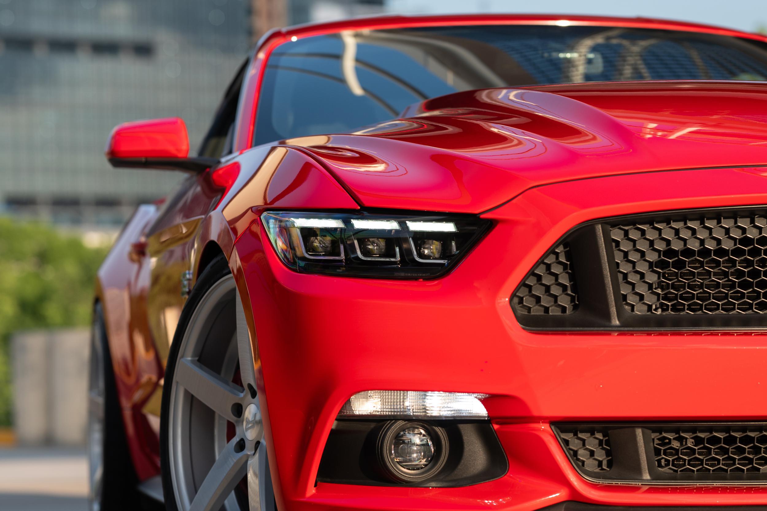 XB LED Headlights: Ford Mustang (15-17) (Gen II / Set) - Apollo Off-Road