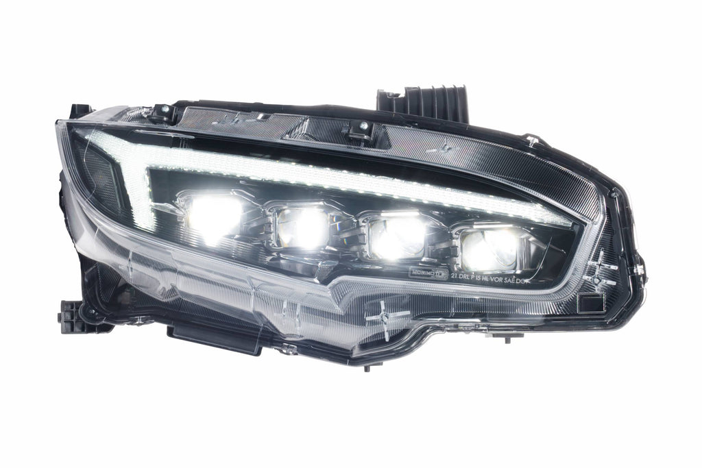 XB LED Headlights: Honda Civic (16-21)(Gen II / Pair) - Apollo Off-Road